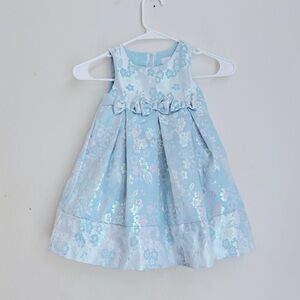 Camilla Floral Brocade  blue Dress  size 3T